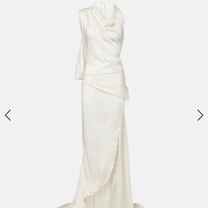 VICTORIA BECKHAM Draped crêpe satin gown